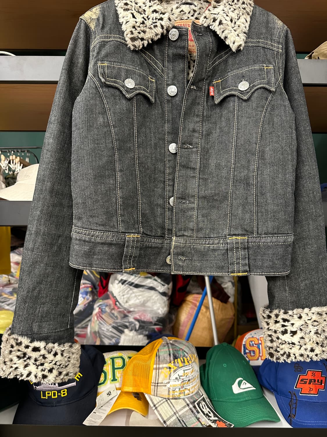 리바이스) 데님 흑청 자켓 95 상품이미지4