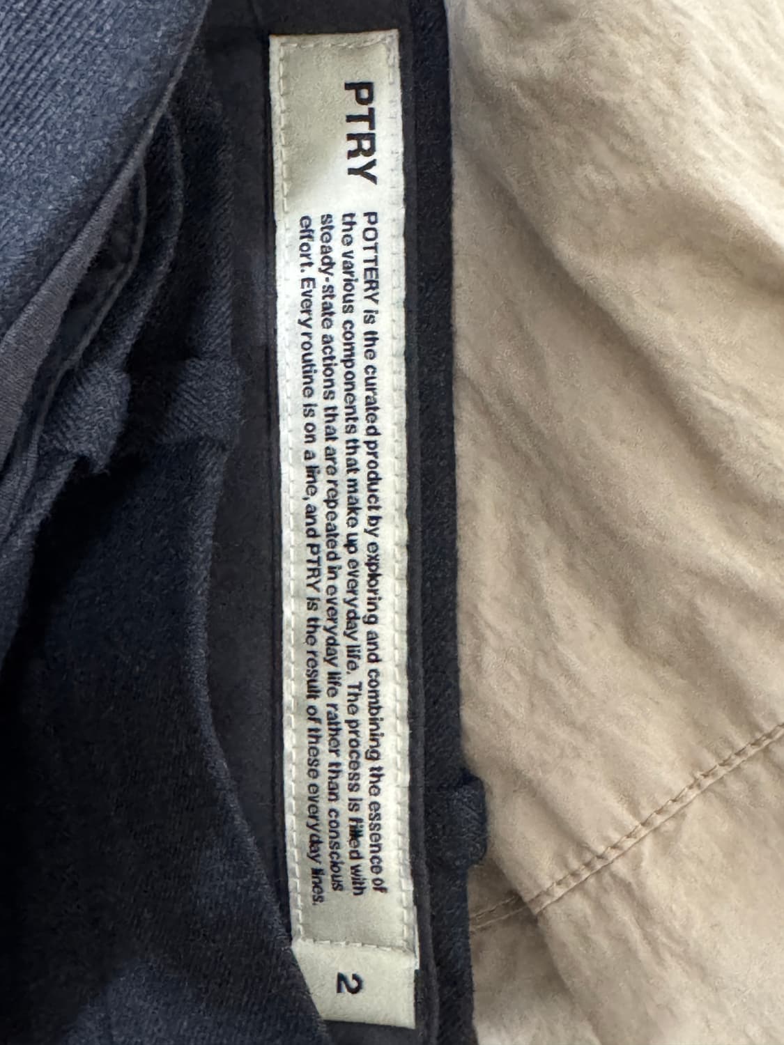 포터리 비즈니스 수트(스탠다드 핏)(다크 그레이)(2사이즈) 상품이미지5