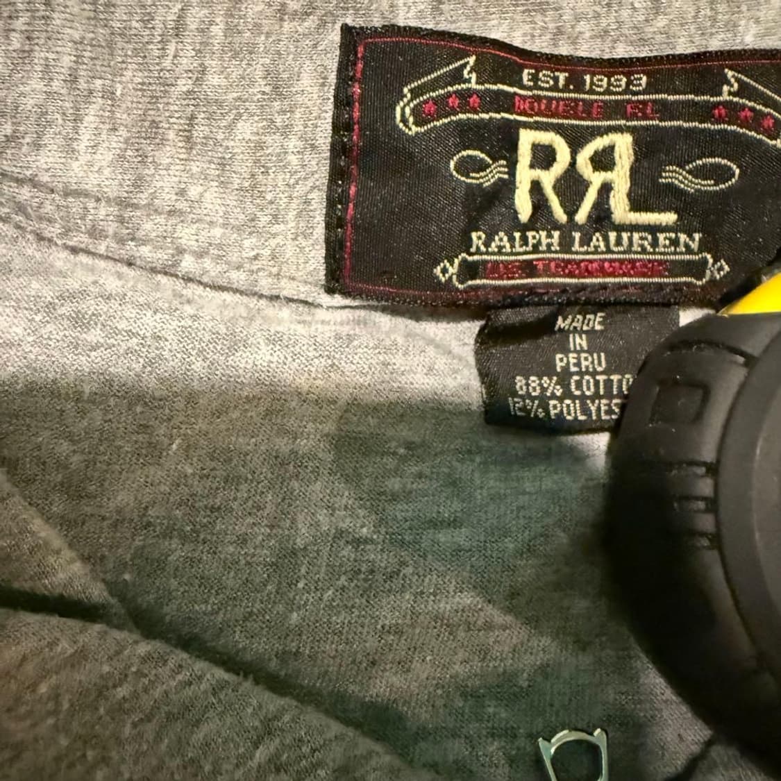 90s RRL 지퍼 폴로반팔티 상품이미지2