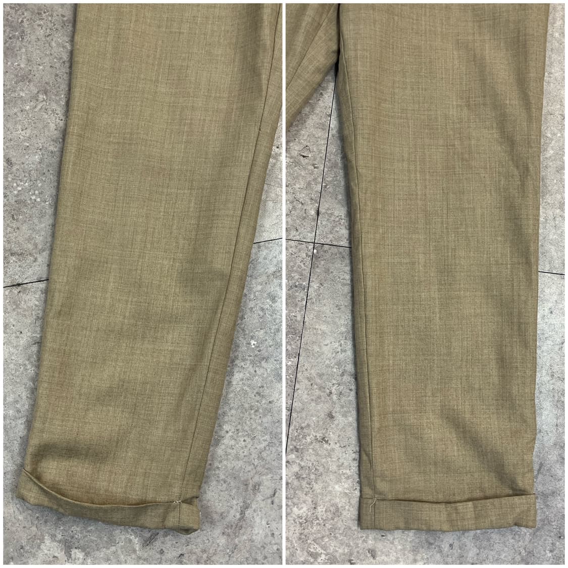 버버리 울 팬츠 베이지 40 #csz3652 상품이미지5