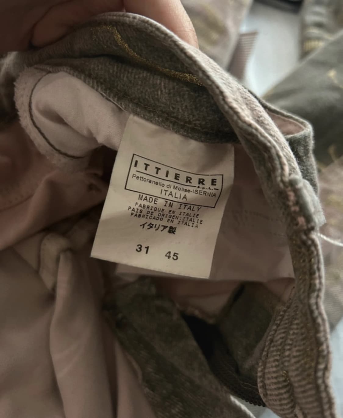 justcavali pink gray washed pants 상품이미지4