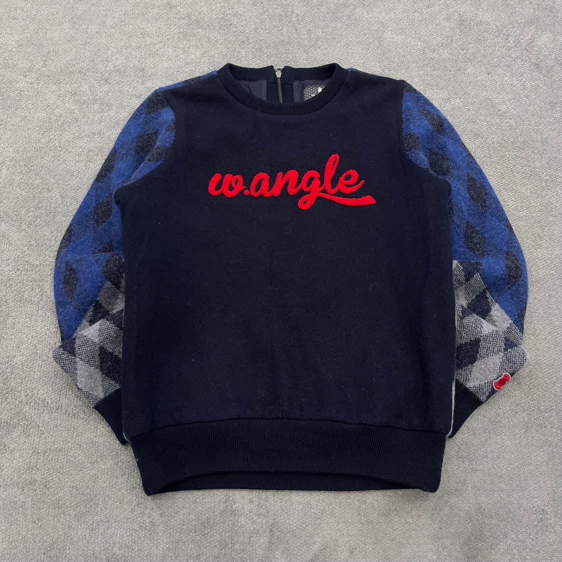 95 와이드앵글 여성 배색 아가일니트 상품이미지1