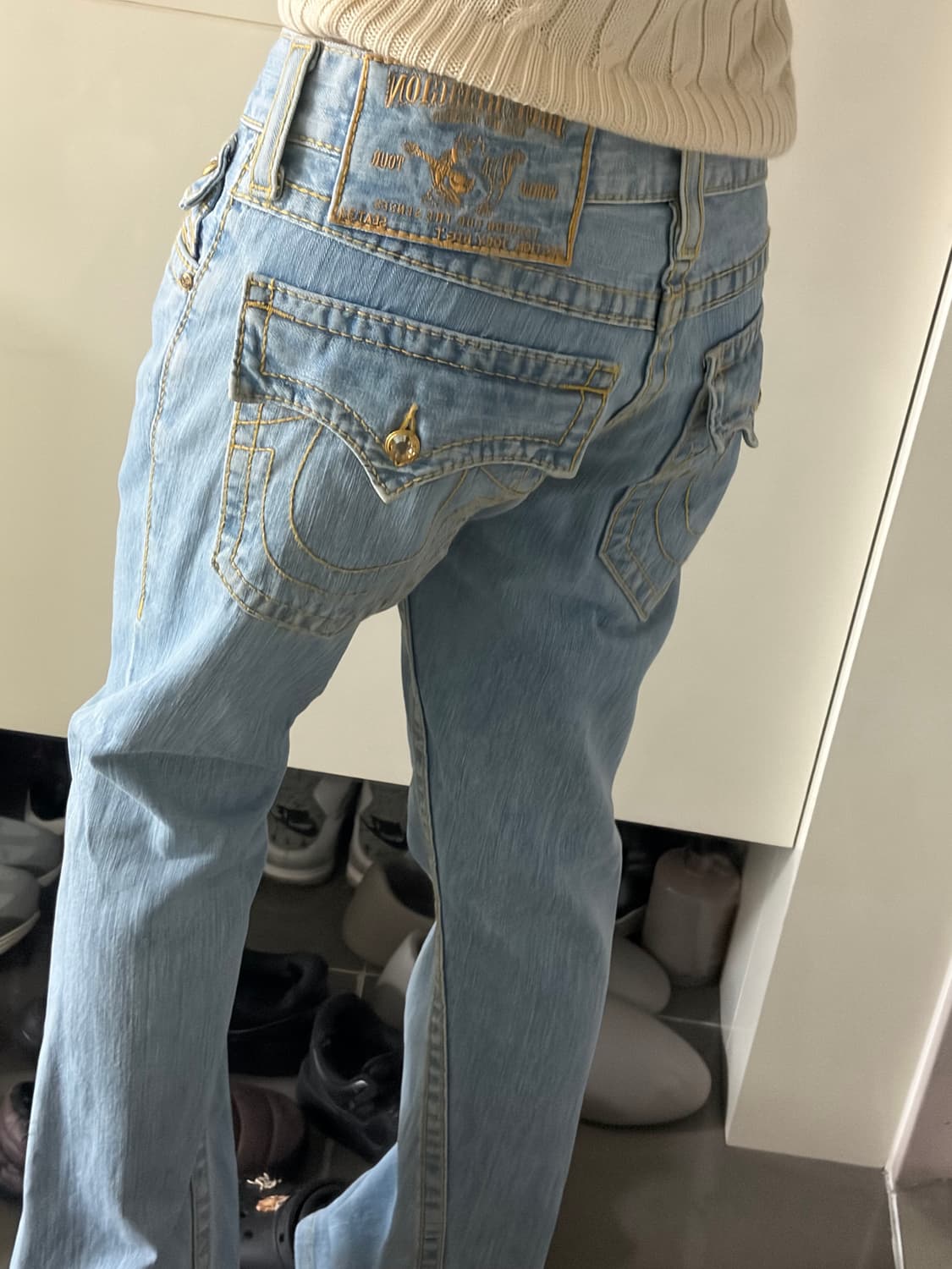 트루릴리젼 연청 팬츠 판매합니다 상품이미지1