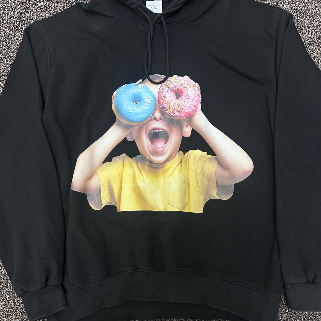 아크메드라비 ADLV 도넛 후드티 블랙 110(2XL) 상품이미지3