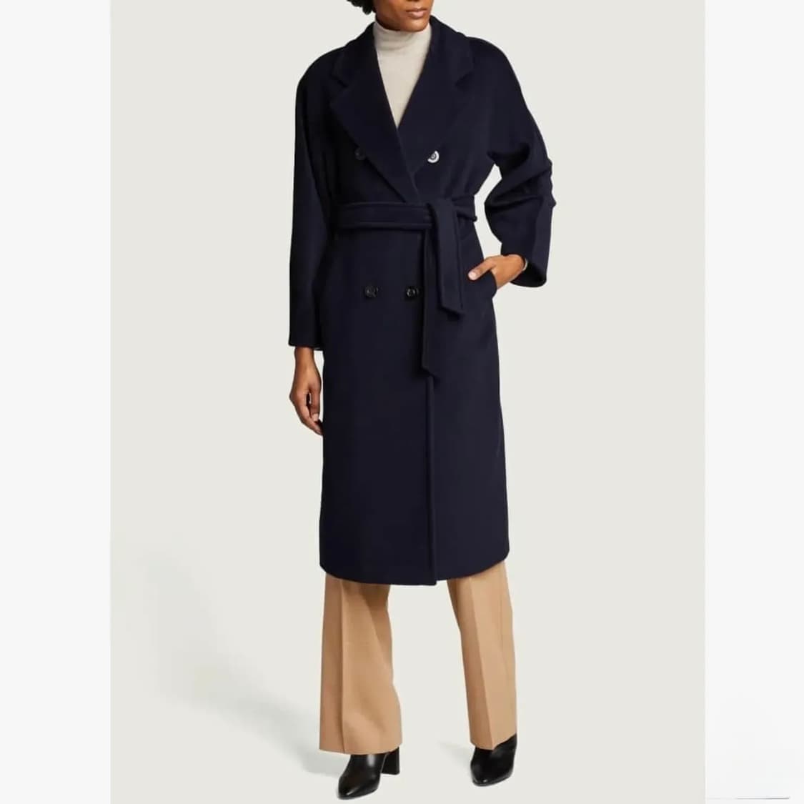 [S+급/40] 막스마라 마담 아이콘 여성 코트 네이비 상품이미지8