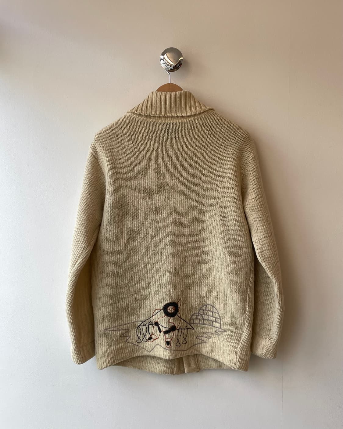 70s Canadian “Inuit” Heavy wool Sweater 상품이미지2