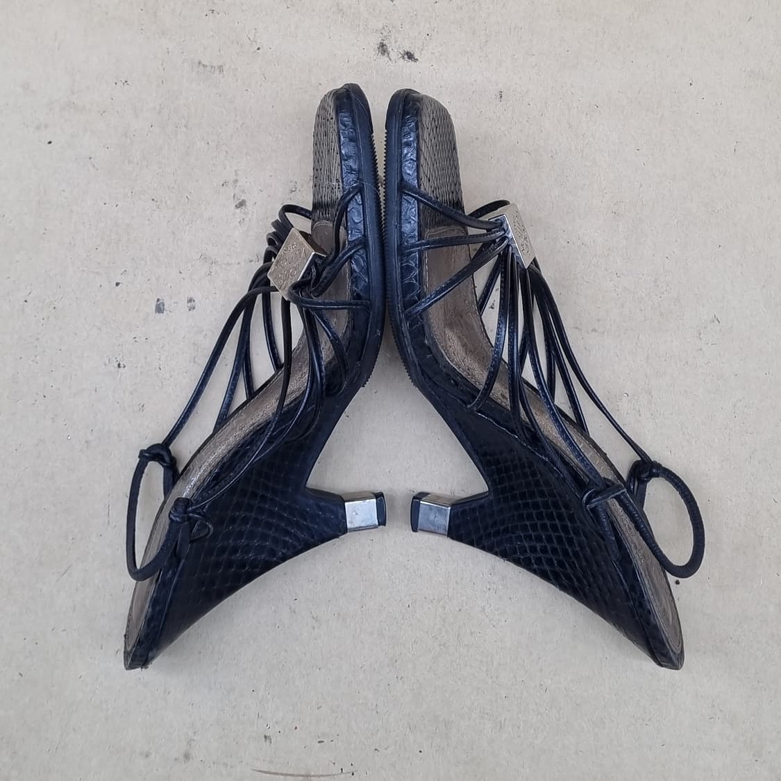 루이비통 웨지샌들 실사이즈220 굽9.5 상품이미지5