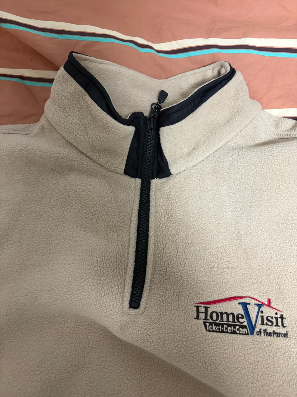 테켓 플리스 풀오버 베이지 상품이미지4