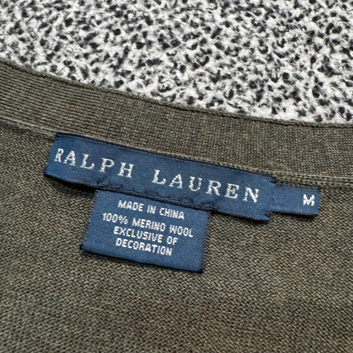 Name : 폴로 랄프로렌 시그니처로고 카키컬러 가디건 :)  상품이미지3