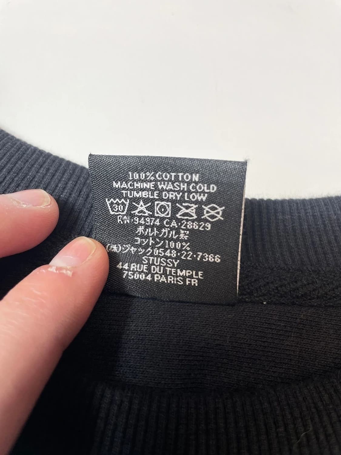 스투시 월드 투어 크루넥 코튼 맨투맨 PN9447 상품이미지7