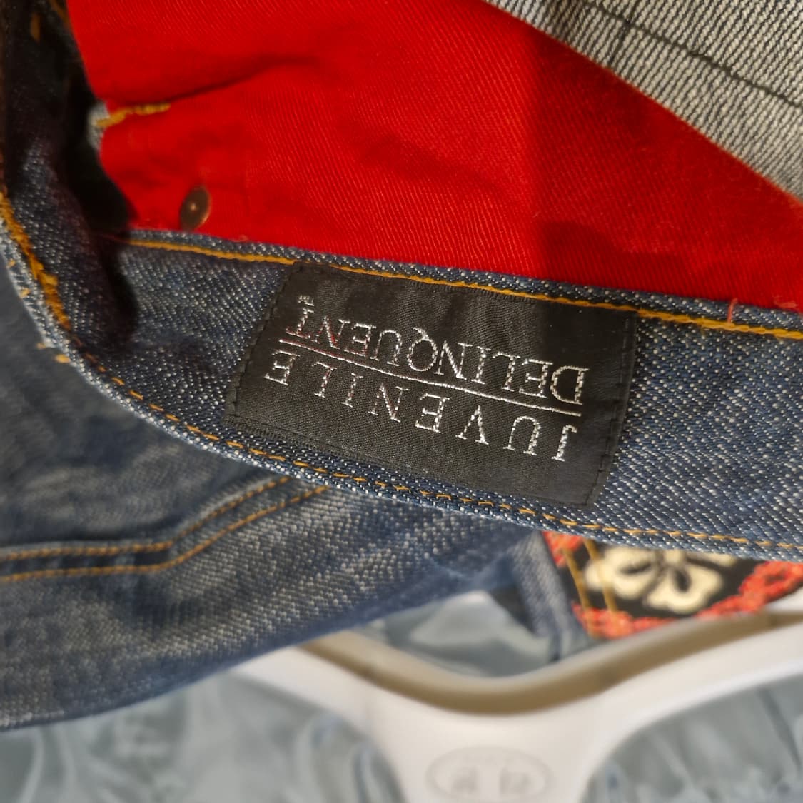 일본 JPN 빈티지 오리엔탈 패치워크 자수 데님 상품이미지6