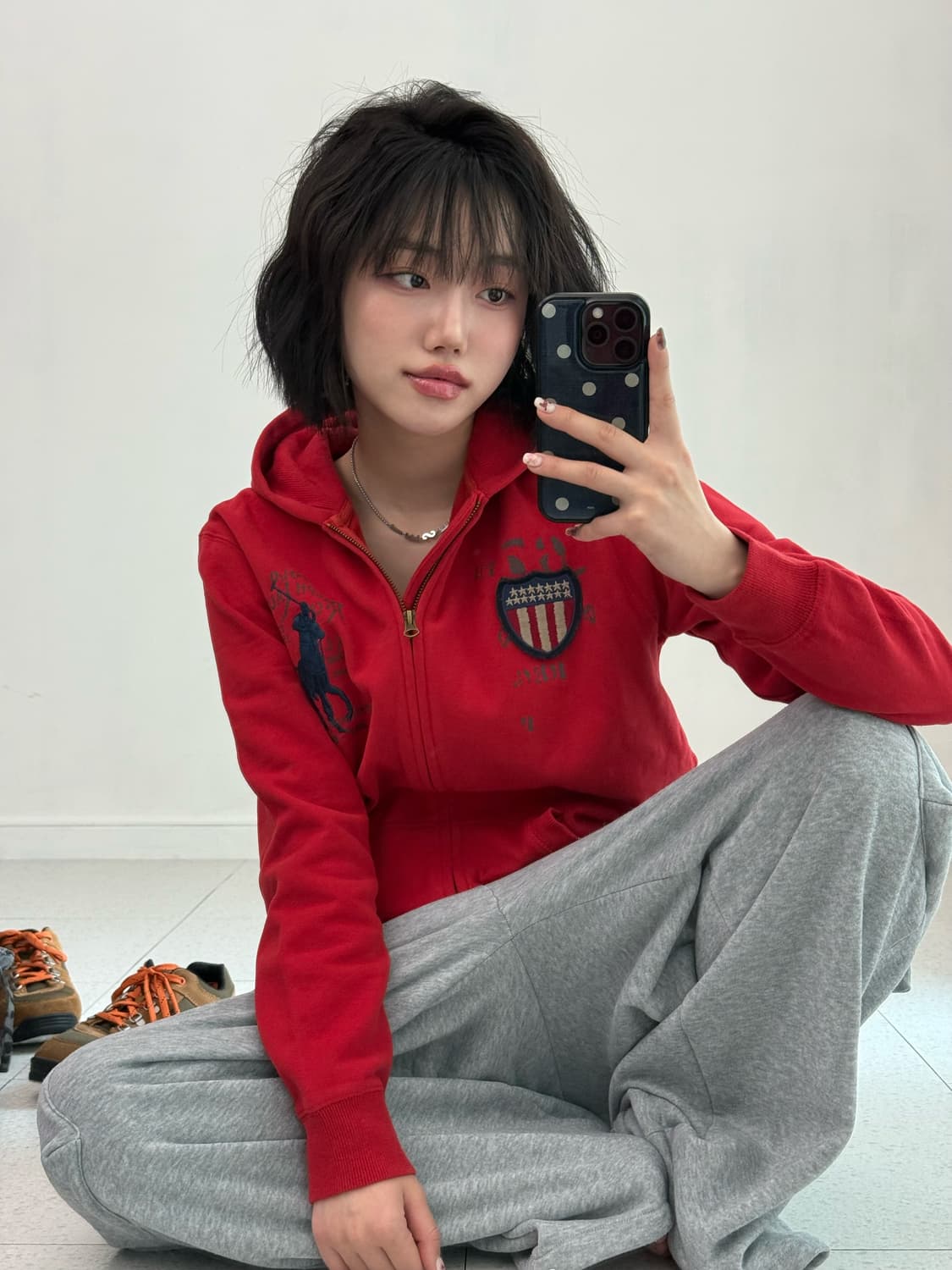 폴로 랄프로렌 빅포니 성조기 후드집업 상품이미지1