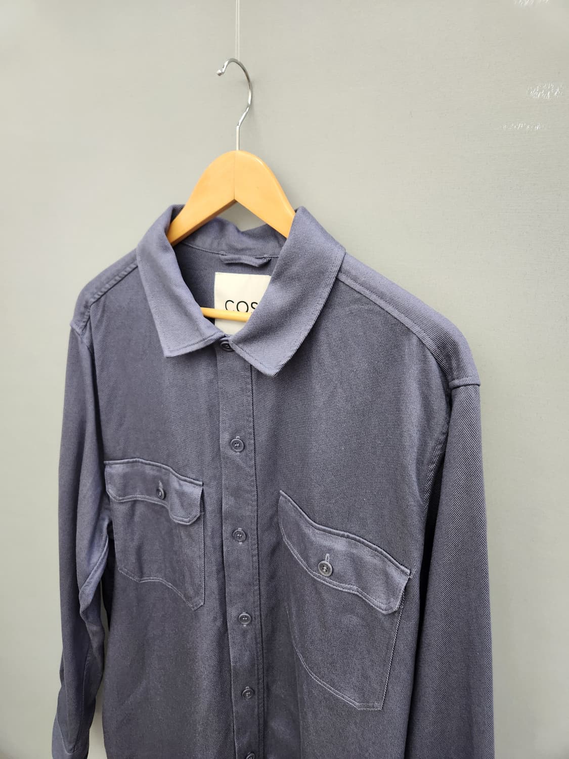 cos 코스 오버사이즈 셔츠자켓 퍼플/블루 상품이미지3