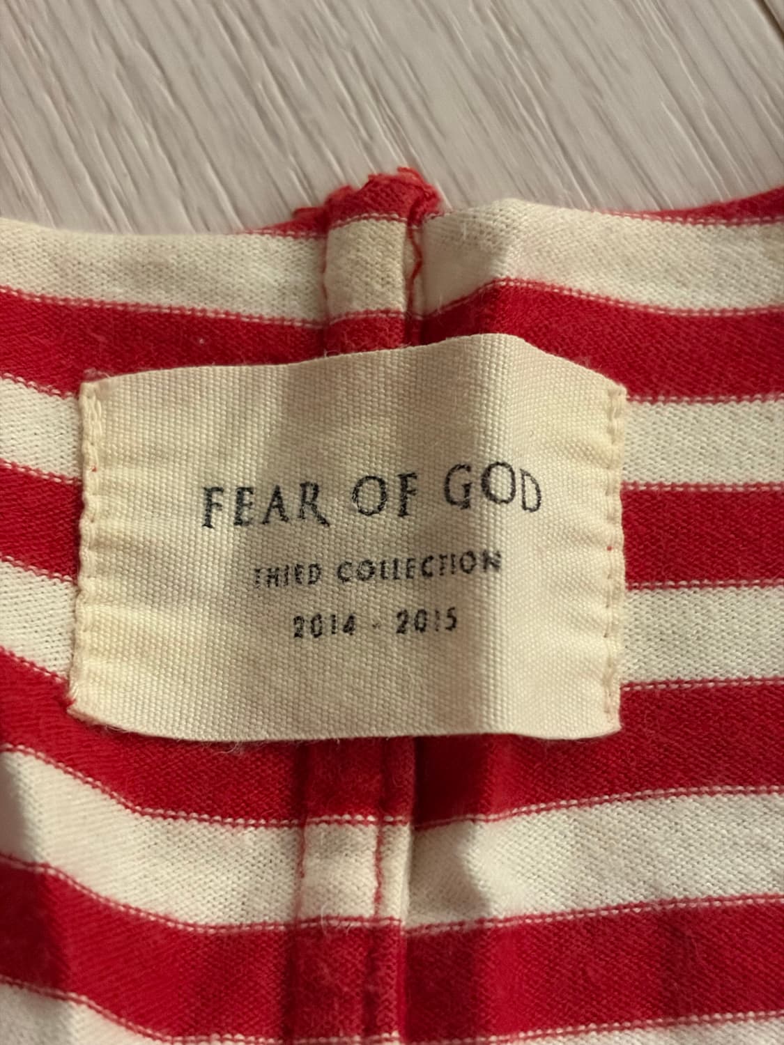 피어 오브 갓 3rd 컬렉션 레드 스트라이프 롱슬리브 상품이미지2