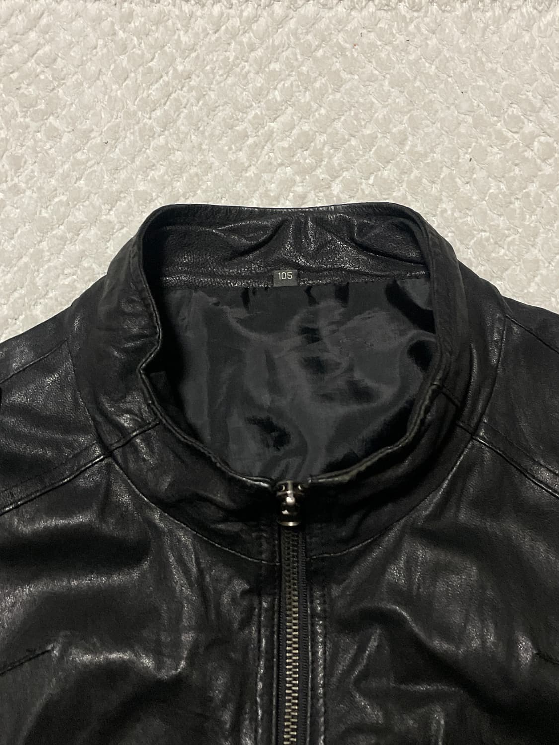 광희시장 웨스턴 무드 램스킨 양가죽 레더 자켓 상품이미지4