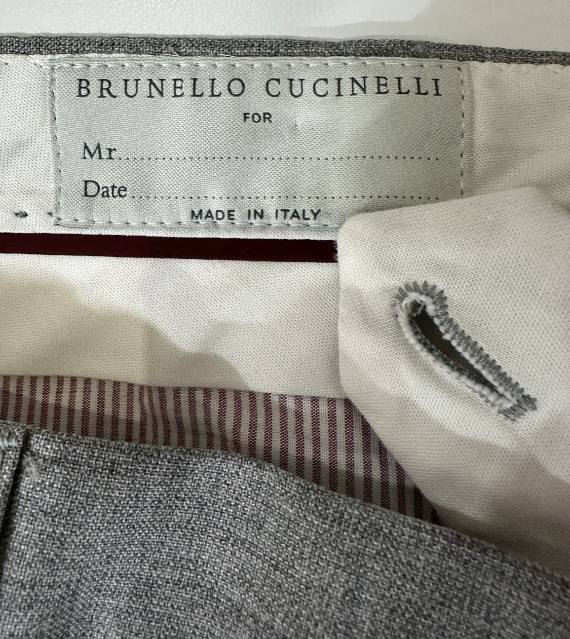 브루넬로 쿠치넬리 울팬츠 슬랙스 팬츠 상품이미지3