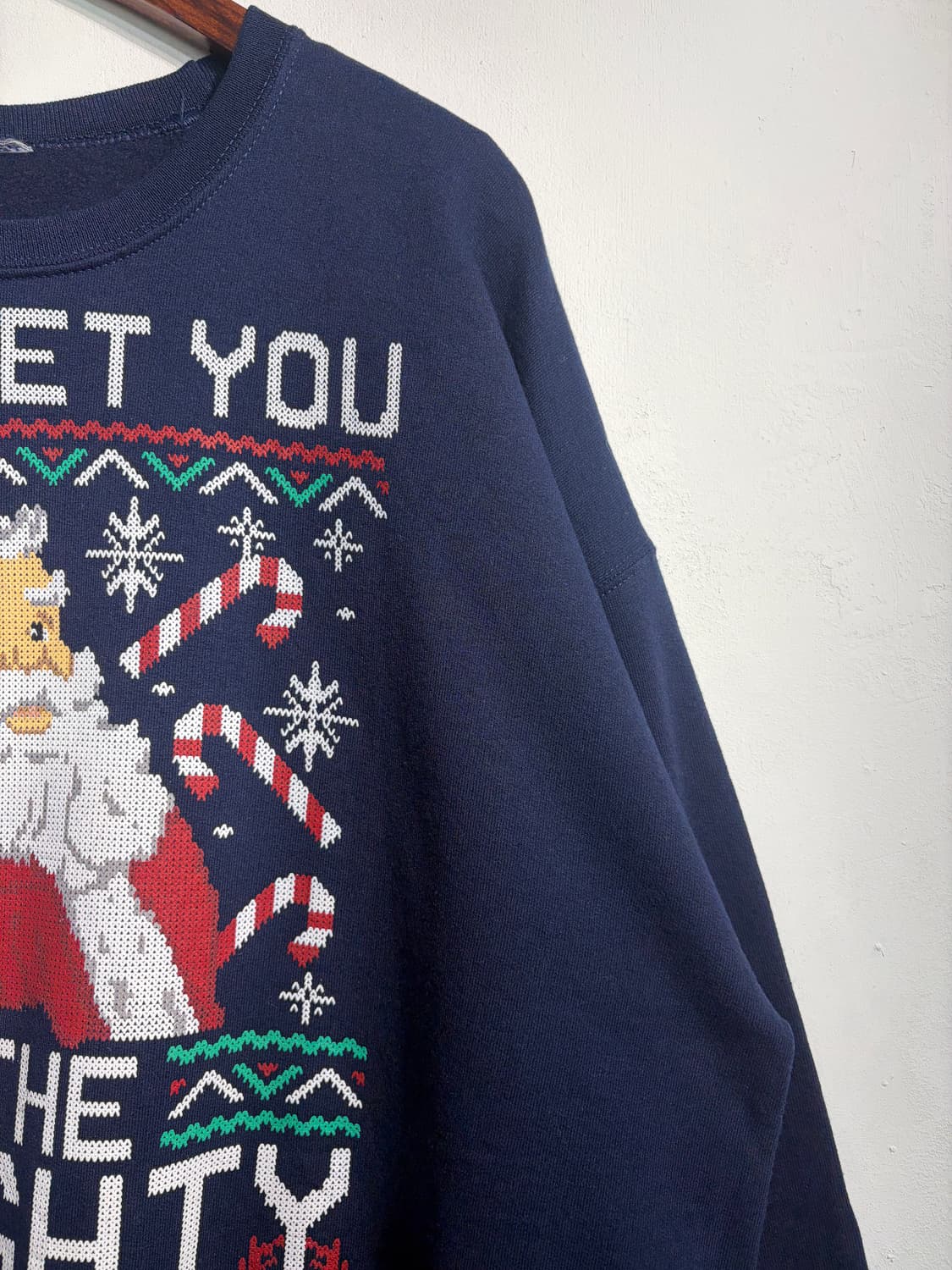 U.S.A. 크리스마스 산타클로스 맨투맨 XL 어글리니트 상품이미지5