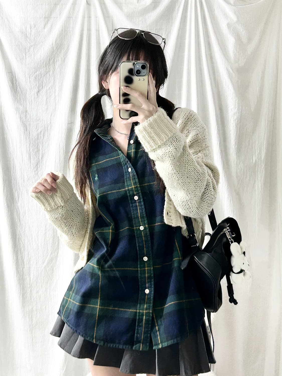 폴로 그린포니 체크셔츠 상품이미지2