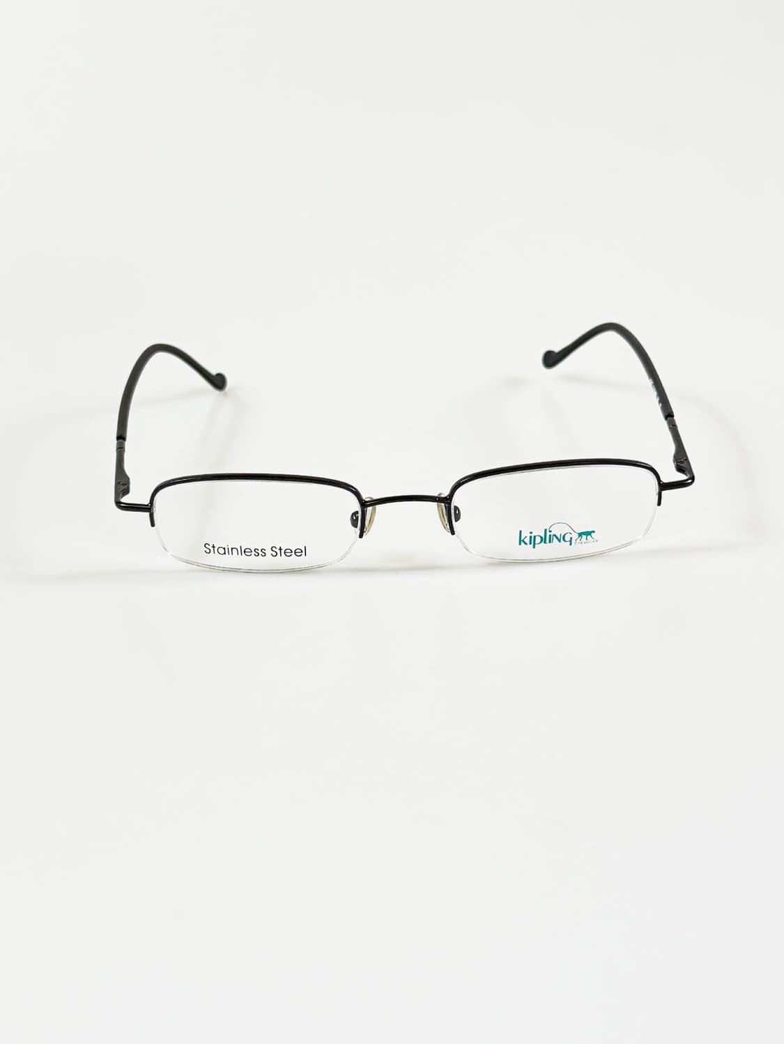 90s KIPLING 키플링 블랙 반무테 스퀘어 빈티지 안경 상품이미지1