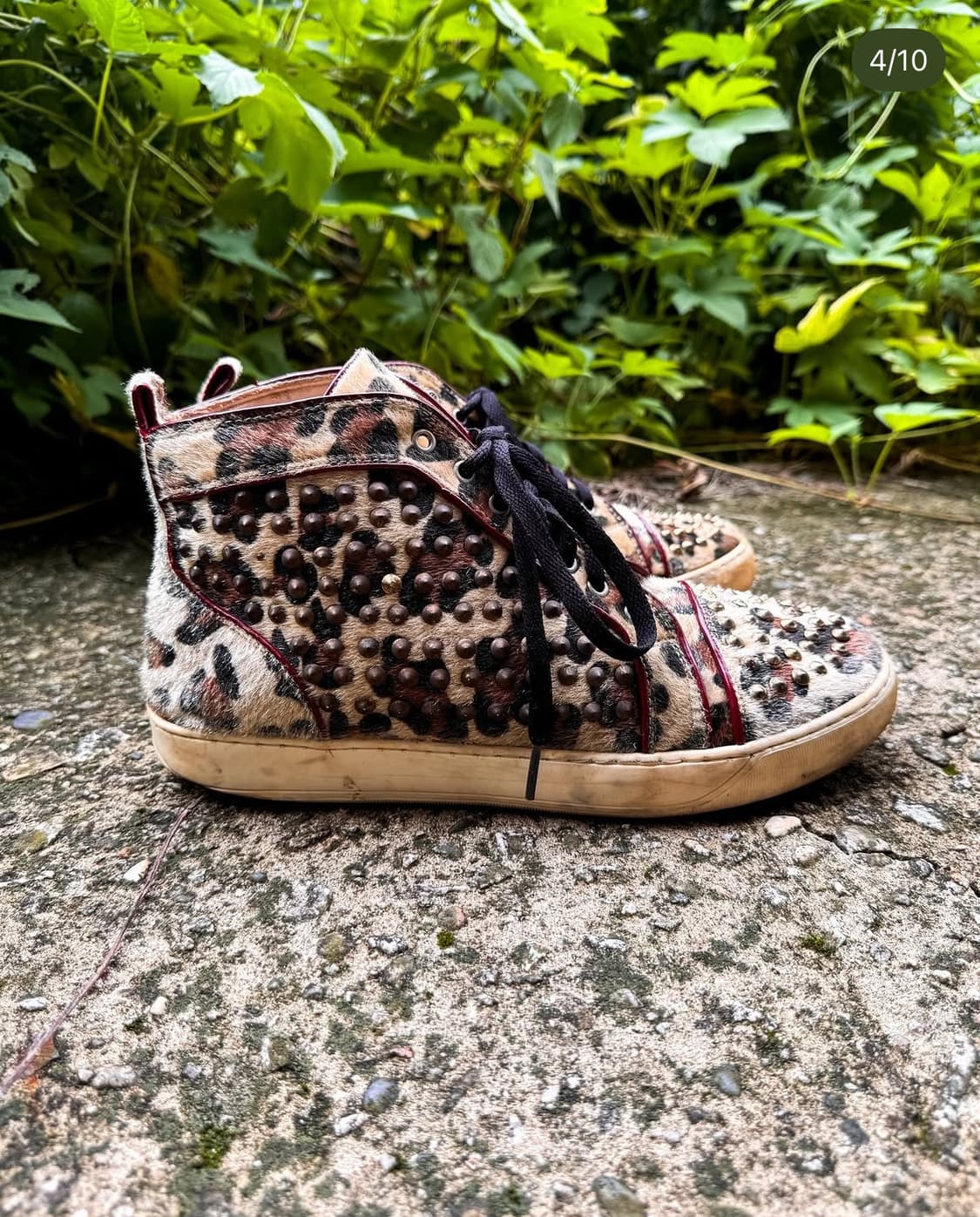 KAPANA HOMME - Leopard studded shoes 상품이미지3