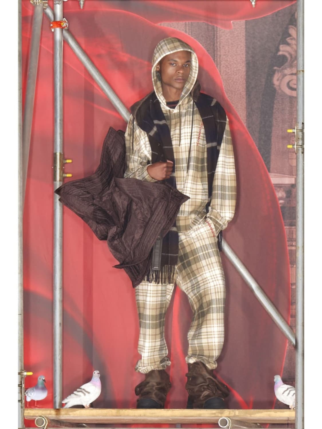 H&M 글렌마틴스  후드체크 셋업 상품이미지3