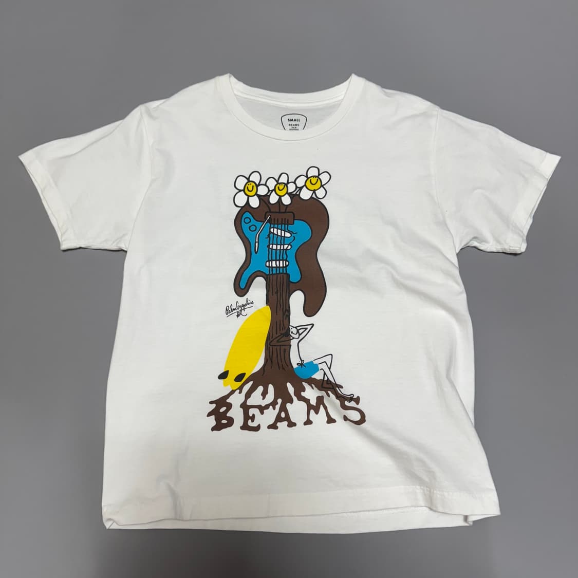 빔즈(BEAMS) FUJI ROCK 2009 화이트컬러 프린트 크루넥 상품이미지8