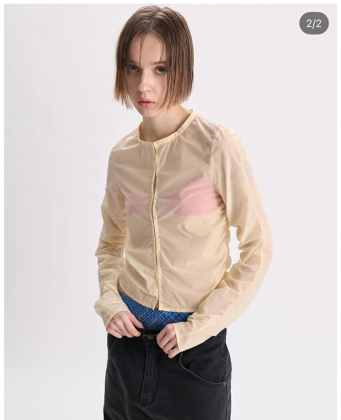 경 (Gyeong) Sheer Jacket Butter 2사이즈 상품이미지1