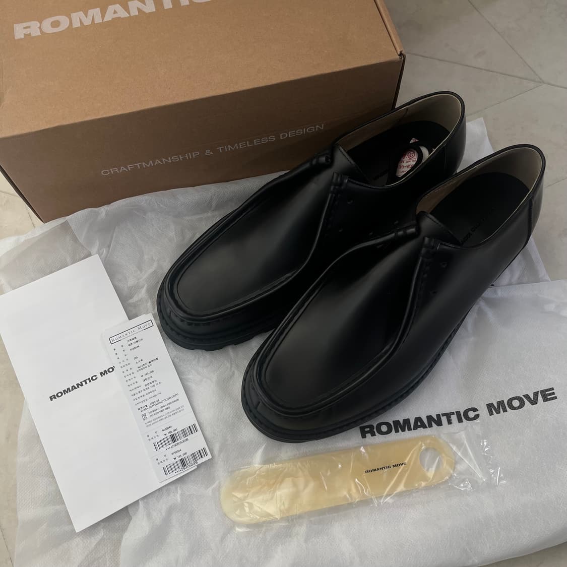 새상품(285)로맨틱무브 뉴 마텔 더비슈즈 블랙 상품이미지4