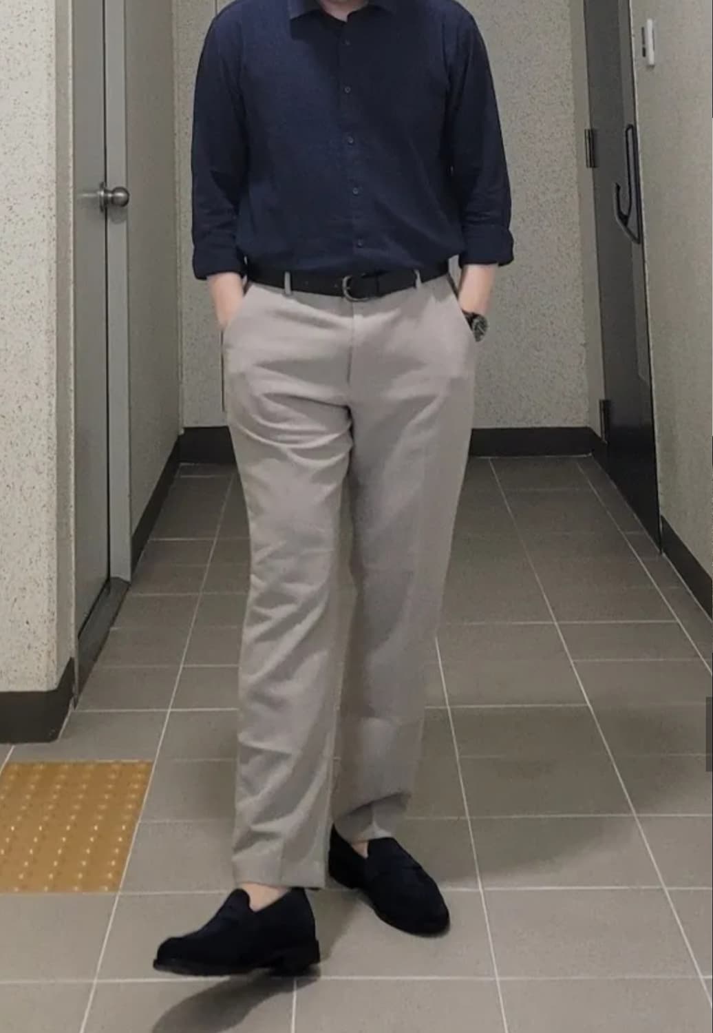 Y팁 스웨이드 네이비 페니로퍼 270(무료배송) 상품이미지3