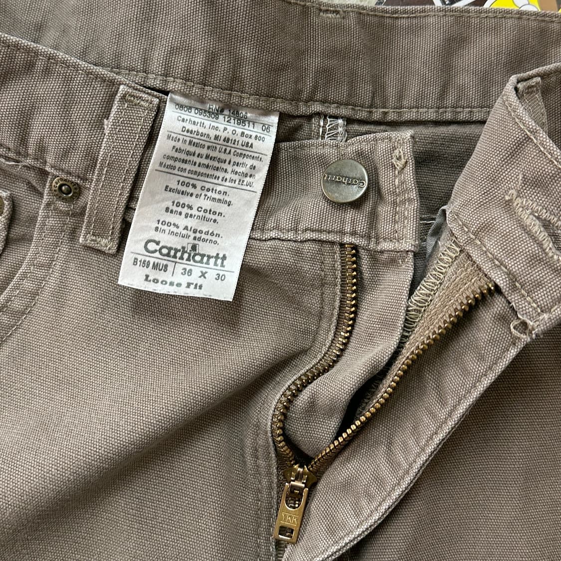 칼하트 카펜터 팬츠 B159-MUS 36 상품이미지7