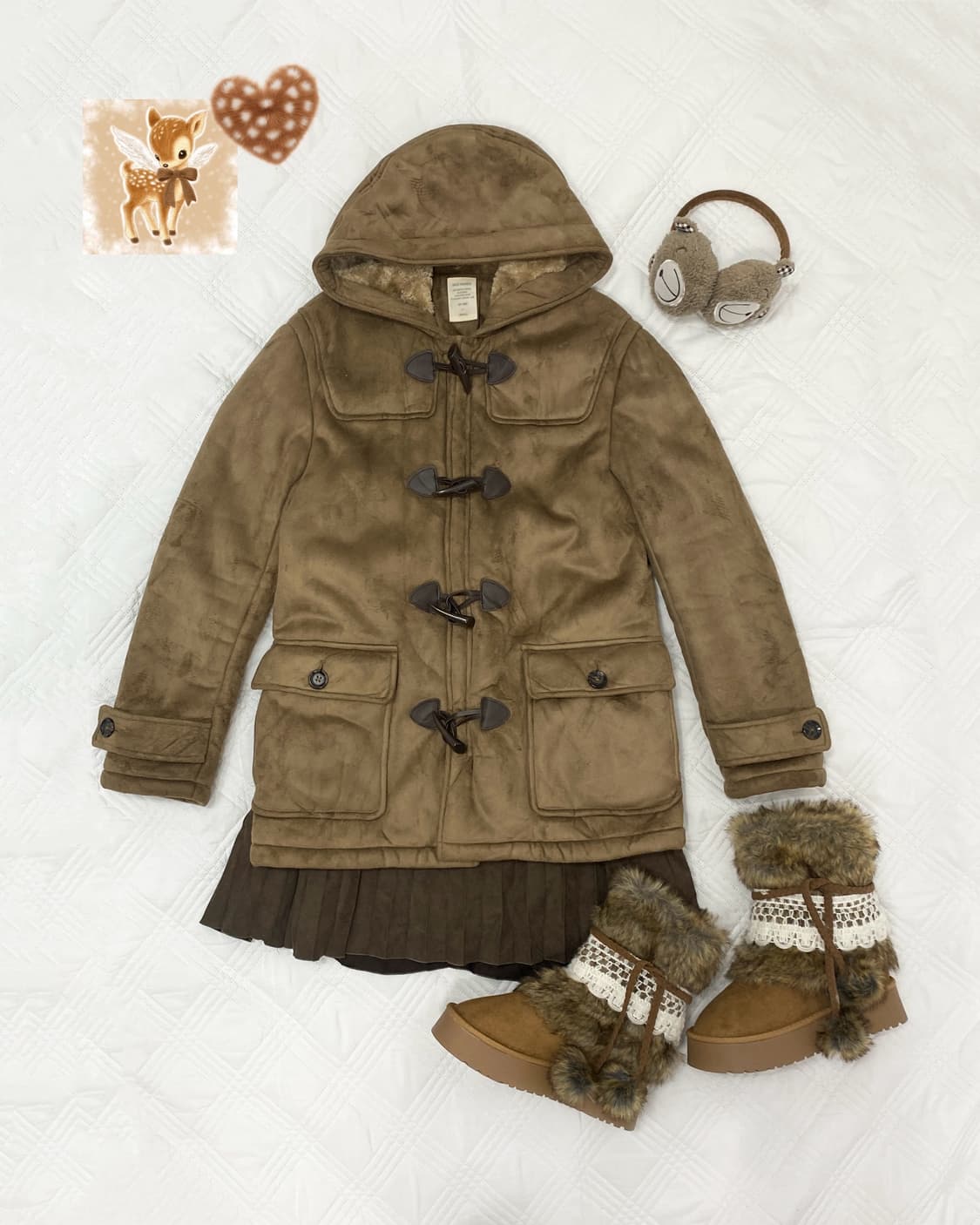 ꒰ঌ 코코아 라떼 벨벳 떡볶이 코트 ໒꒱ 상품이미지1