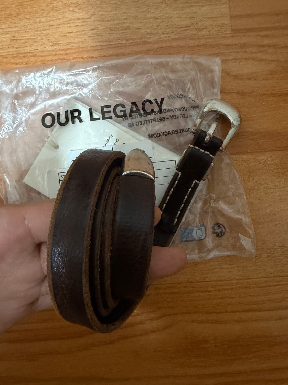 L.89 / our legacy 2cm belt brwon 상품이미지1
