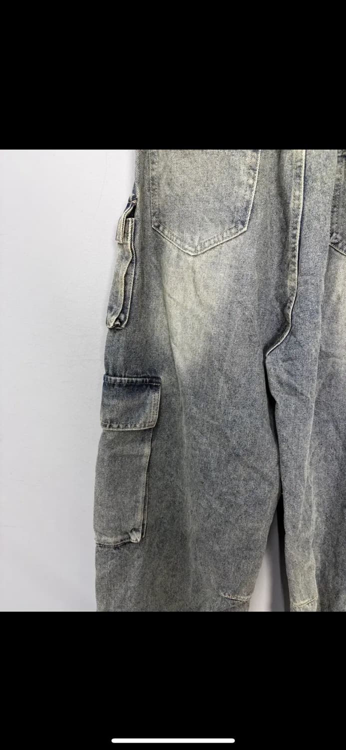 빈티지 워싱 멀티포켓 카고 데님 팬츠 H2094 상품이미지6