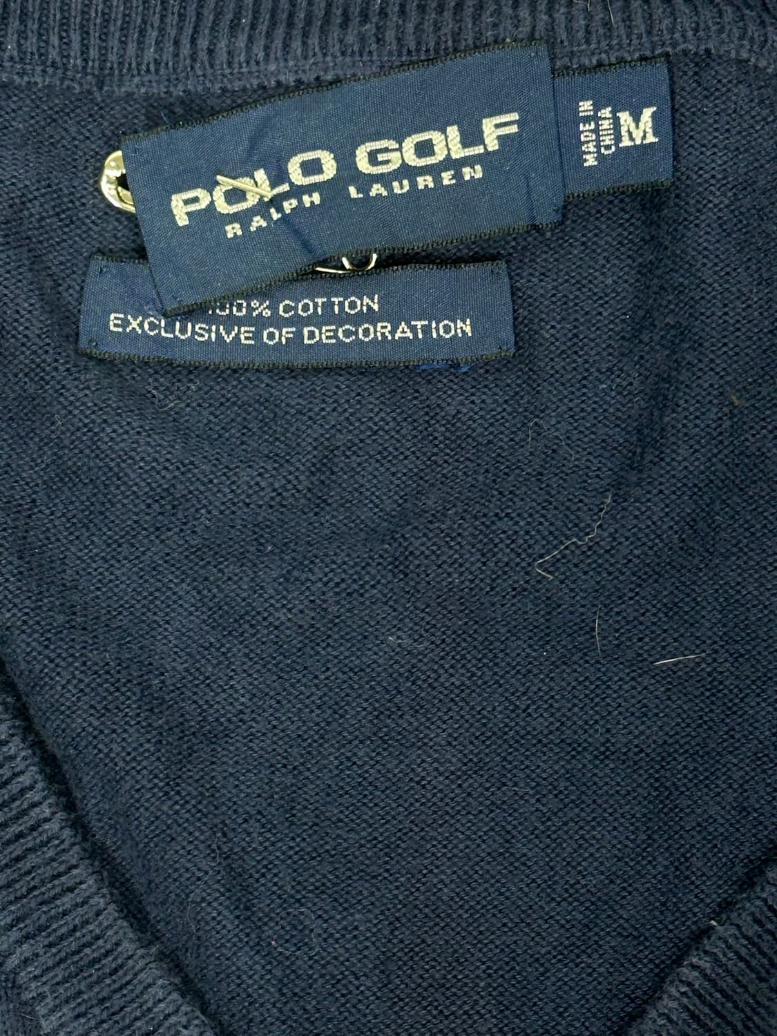폴로 랄프 로렌 네이비 브이넥 맨투맨 M 상품이미지6