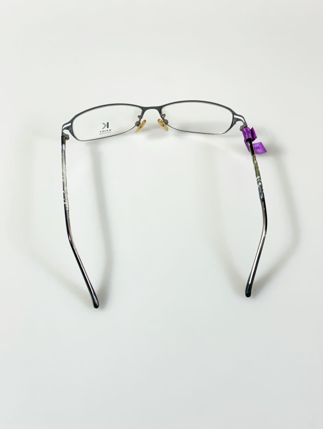 KAIST 그레이 티타늄 슬림 오벌 프레임 빈티지 안경 상품이미지6