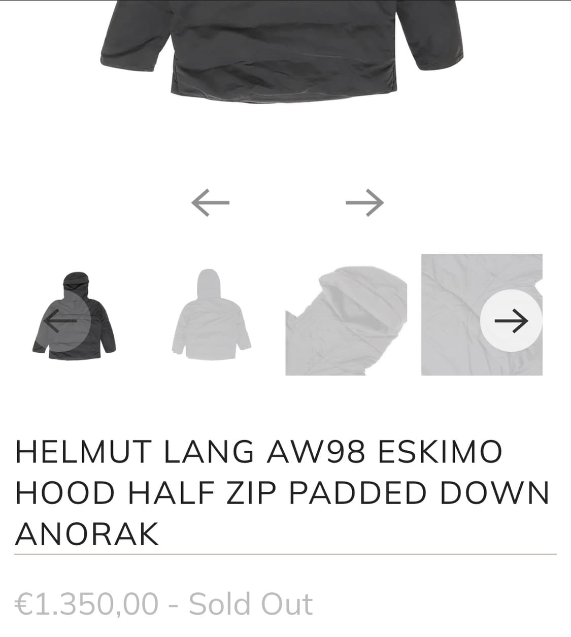 HELMUTLANG AW98 padding  상품이미지5