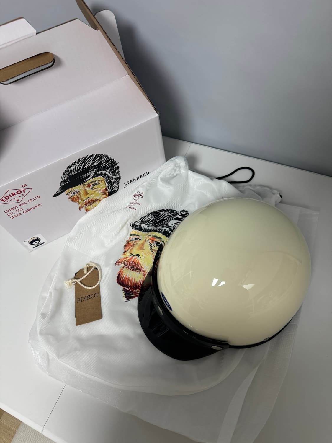 에딜롯st 하프페이스 헬멧 S size 새상품 상품이미지1