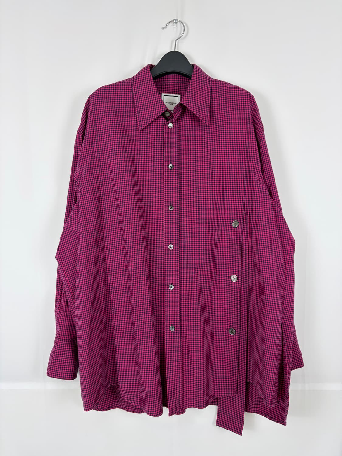 a185) 우영미 20fw 깅엄 체크셔츠 상품이미지2