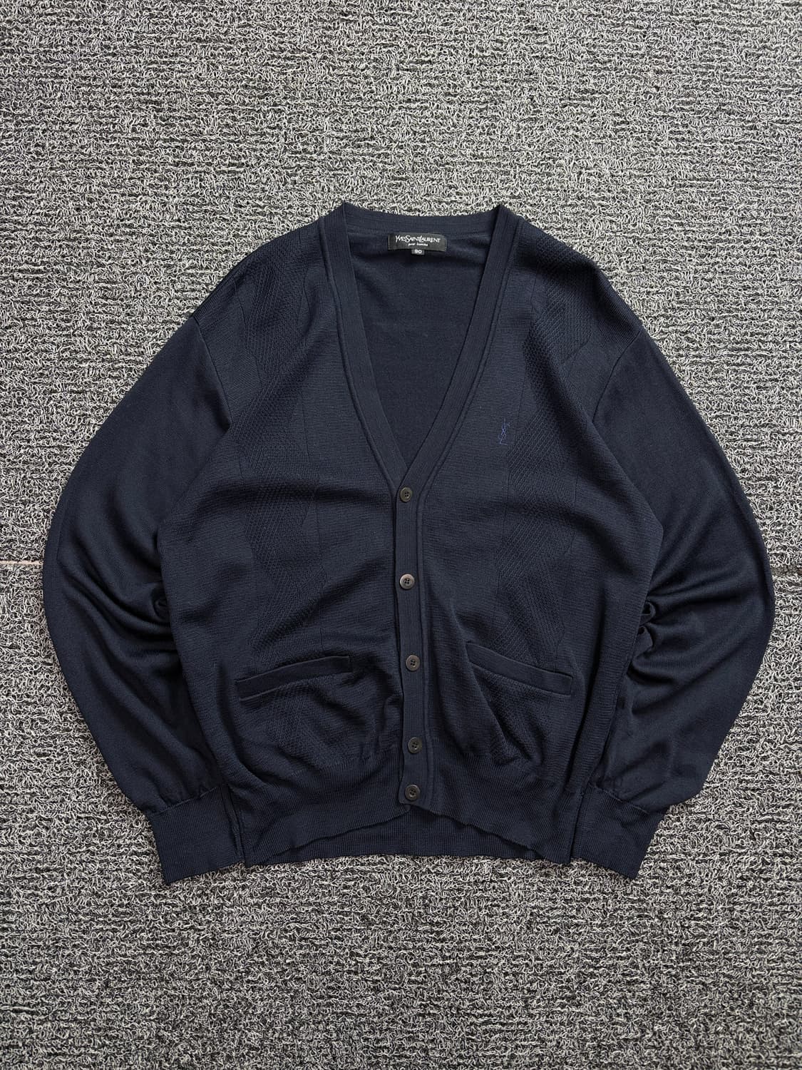90s YSL 입생로랑 자수로고 아카이브 미니멀 가디건 2020 상품이미지2