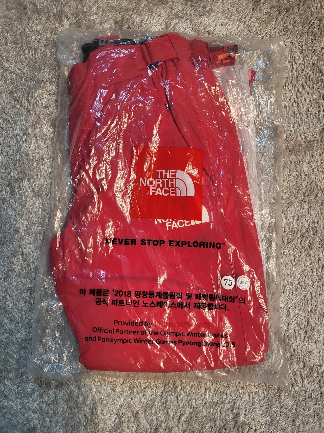 노스페이스 평창 올림픽 스키 바지 레드 75 S 상품이미지7