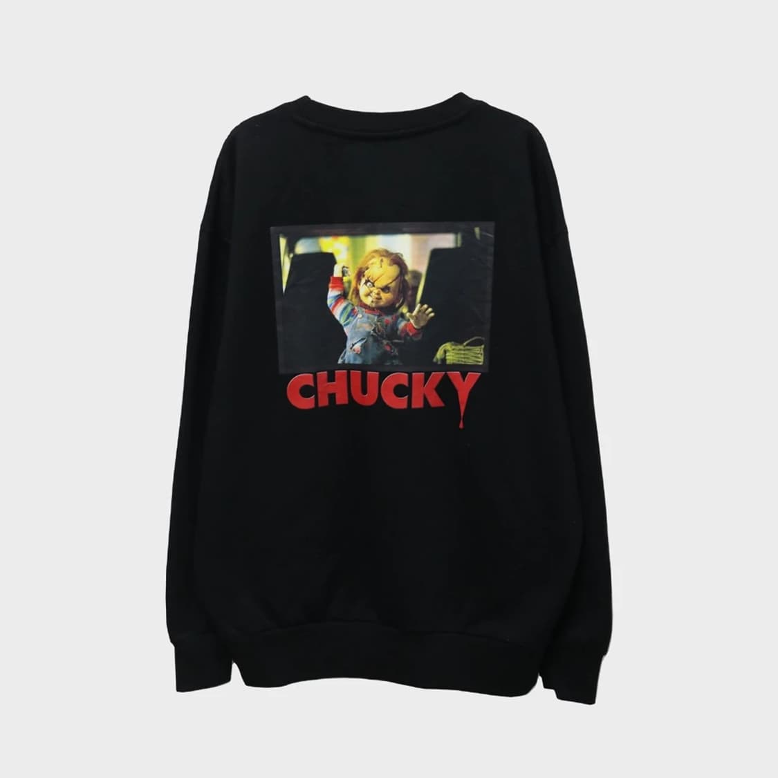 CHUCKY 백 프린팅 처키 맨투맨 61233 상품이미지1