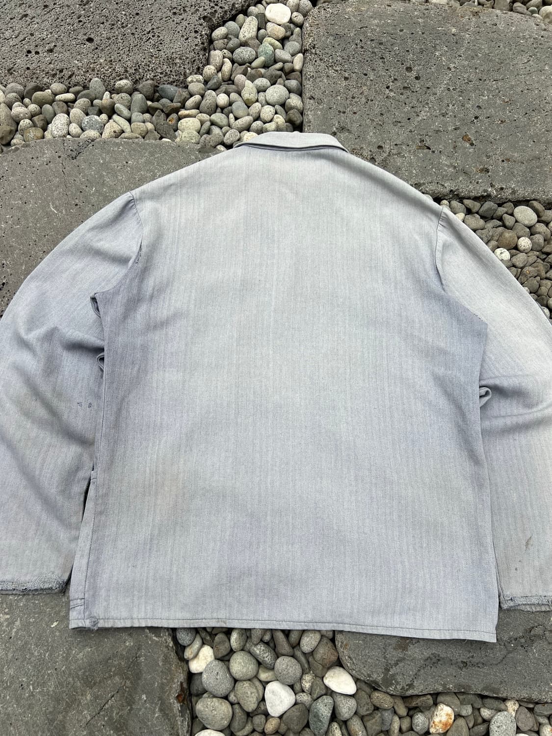 OLD EURO VINTAGE HBT GREY 패치워크 빈티지워크자켓 상품이미지8