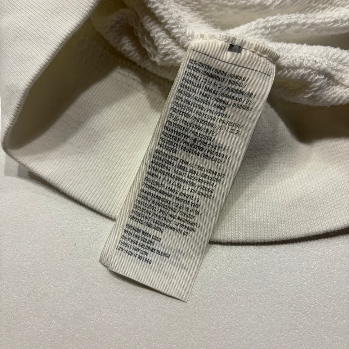 [M] 아베크롬비 아치로고 화이트 기모 후드집업 D834 상품이미지8