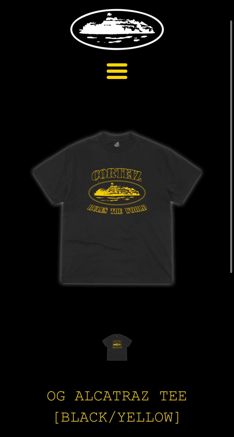 코르테이즈 반팔티 OG ALCATRAZ TEE (미개봉) 상품이미지1