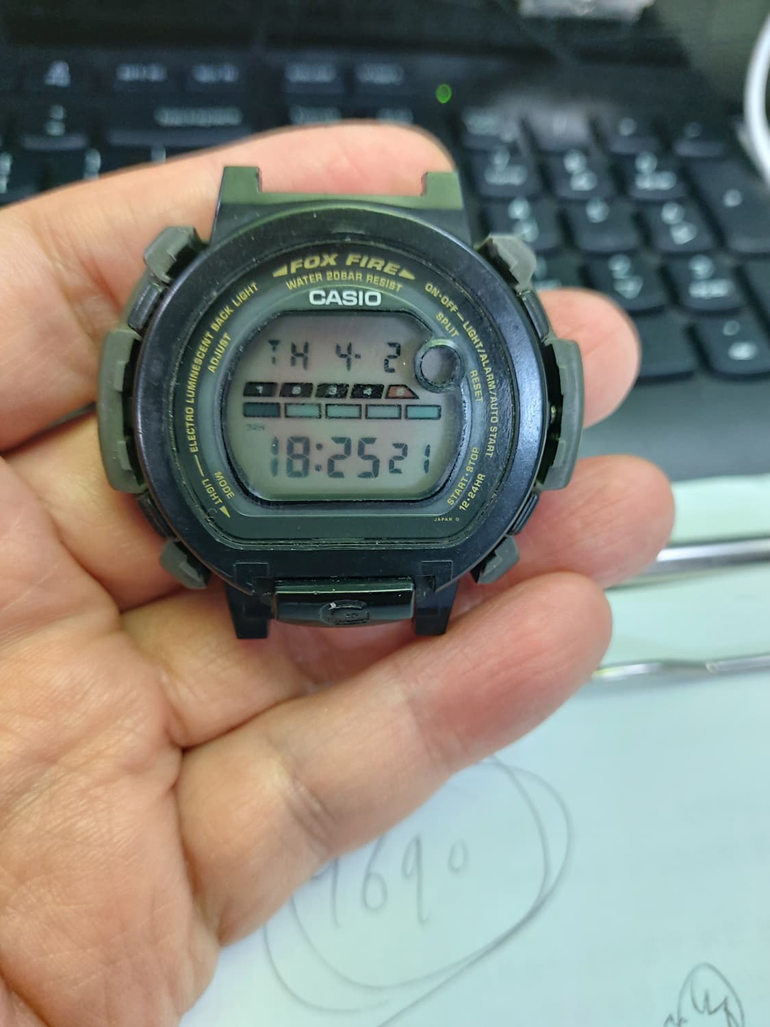 카시오 폭스파이어 빈티지 전자시계 상품이미지1