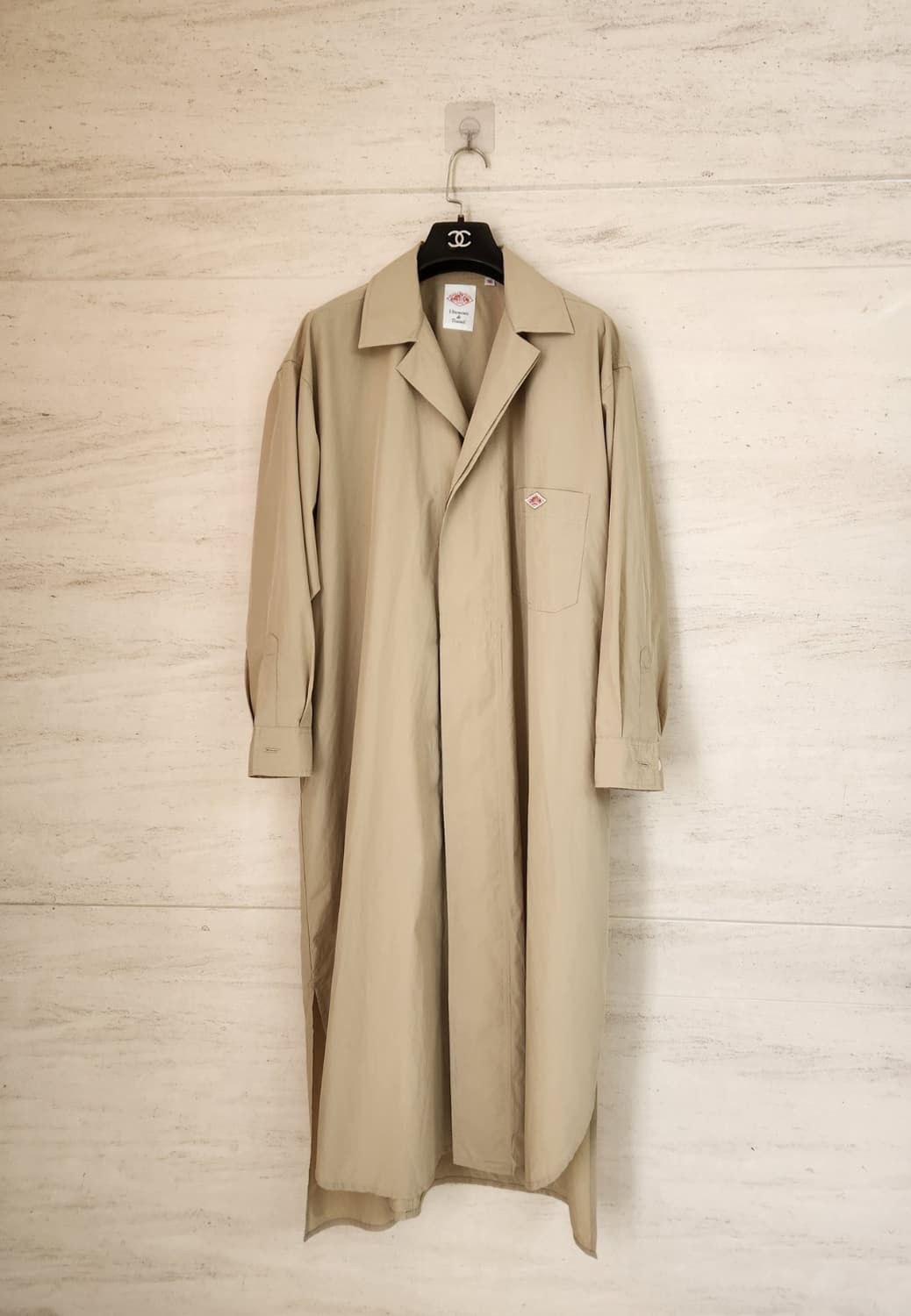 단톤 셔츠겸용 오버핏 원피스 36사이즈 상품이미지3