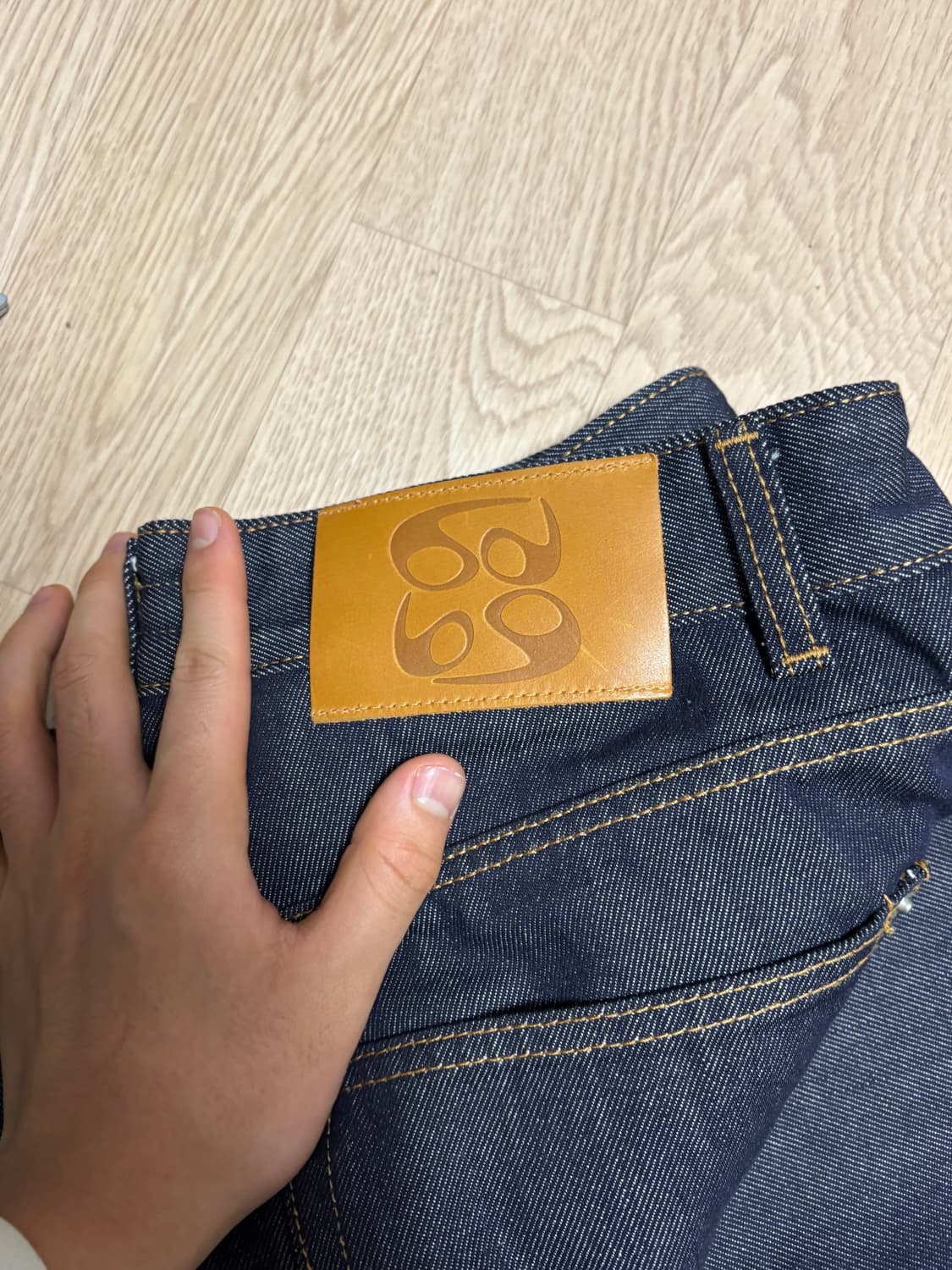 9999아카이브 Lingking wide 데님팬츠 상품이미지10