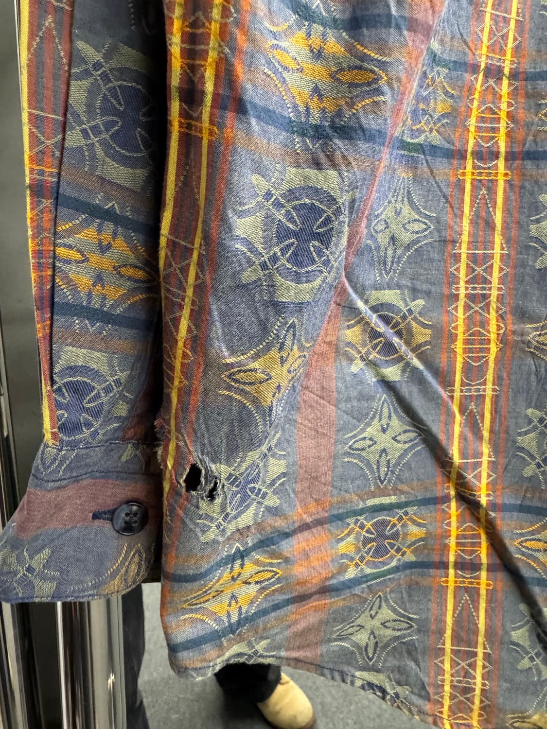 SIMPLE LIFE 빈티지 패턴 긴팔셔츠 상품이미지5