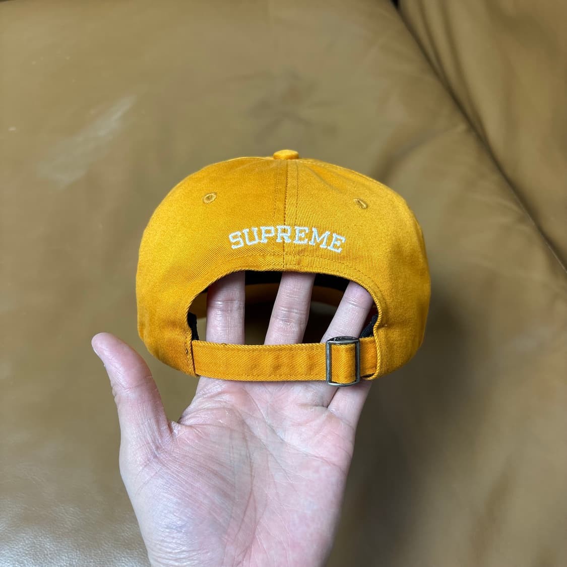 슈프림 6패널 볼캡 모자 멀티 컬러 로고 오렌지 상품이미지7