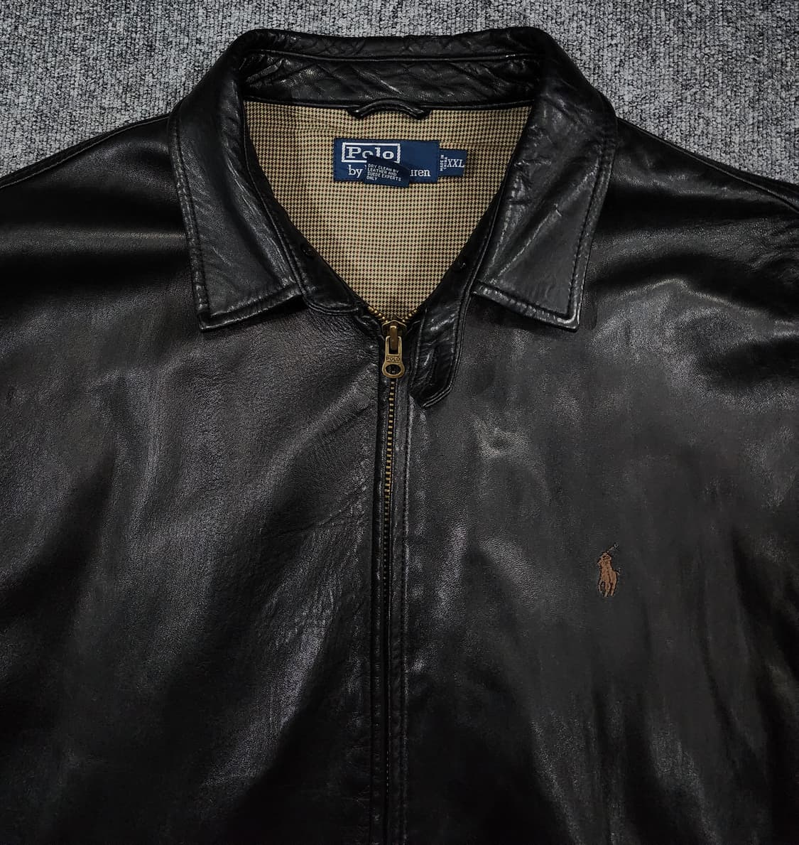 폴로 랄로렌 맥스웰 가죽 집업 자켓 레더자켓 XXL 상품이미지4